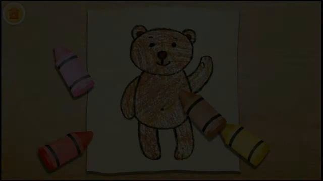 🎮 Обучающая игра для детей. Учим закрашивать свинку и виноград разными цветами. Медведя коричневым смотреть онлайн