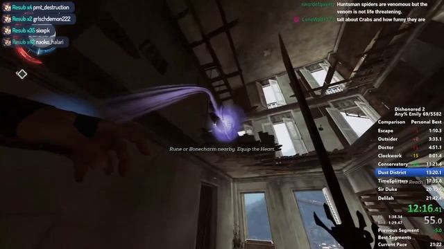 Dishonored 2 - Emily Any% Speedrun 21:27 смотреть онлайн