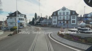 ★ 4K ★ Экскурсия на поезде Ленцбург - Зеталь - Люцерн, Швейцария! ★ 4K 60fps UHD ★