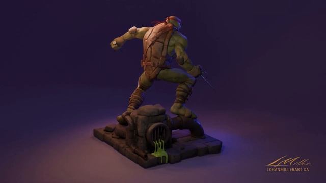 Ninja Turtle 3D Rotation смотреть онлайн