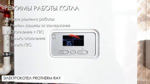 Настройка котла Protherm Ray (Скат), управление режимами, сброс ошибок
