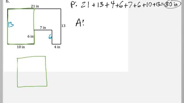 Math 118 : 1.5 #6 (Mathematical Explorations Tutorial : Perimeter & Area) смотреть онлайн