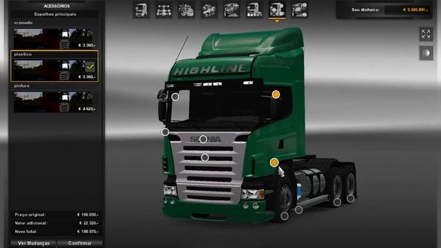 Ets 2 scania highline + rodas + xenon смотреть онлайн