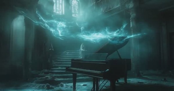 Snowy path forgotten castle dark academia piano playlist for study read relax reflection