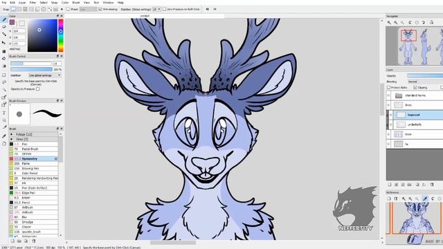 [SPEEDPAINT] Reindeer Ref Sheet Base смотреть онлайн