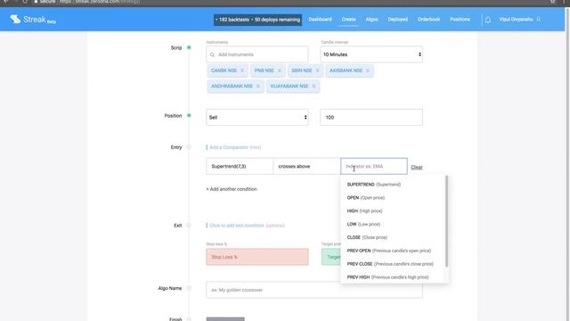 Streak | Supertrend strategy using Baskets feature смотреть онлайн