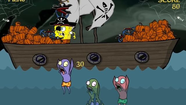 Game SpongeBob Zombiepond - игры ГубкаБоб смотреть онлайн