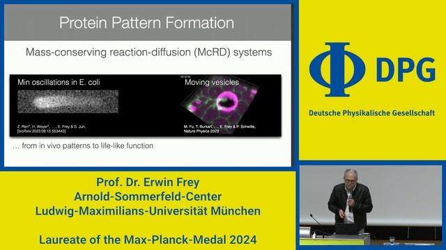 Emergence and Self-Organisation in Biological Systems | Erwin Frey | Max Planck Medaille 2024 смотреть онлайн