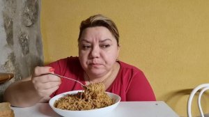 МУКБАНГ 🍽 КИТАЙСКАЯ ЛАПША 🍜 ОПЯТЬ НАЖРАЛАСЬ НОЧЬЮ MUKBANG 🍴DOSHIRAK #мукбанг#asmr#food#mukbang