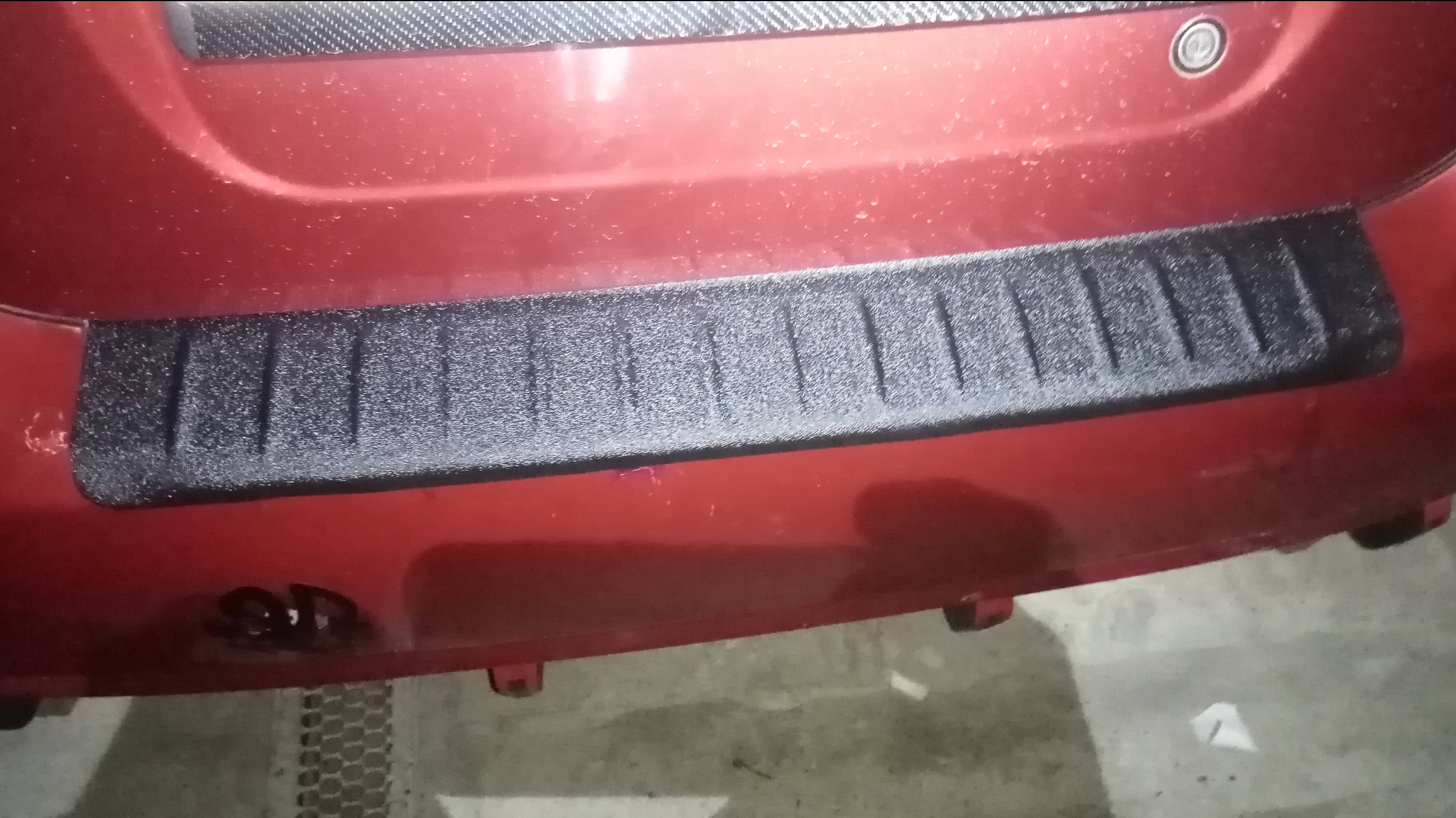 Защитная накладка заднего бампера. Шевроле Авео Т-200 смотреть онлайн