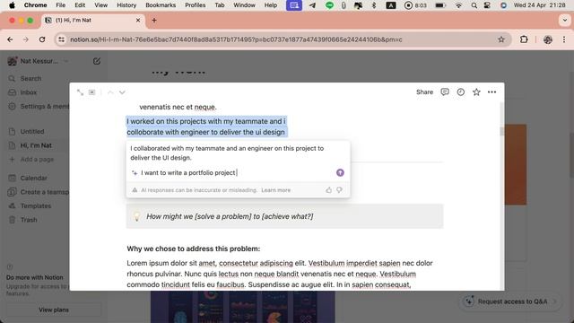 ทำ UX/UI Portfolio ด้วย Notion ภายใน 15 นาที - Part 1 смотреть онлайн
