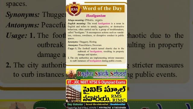 WORD OF THE DAY - HOOLIGANISM смотреть онлайн