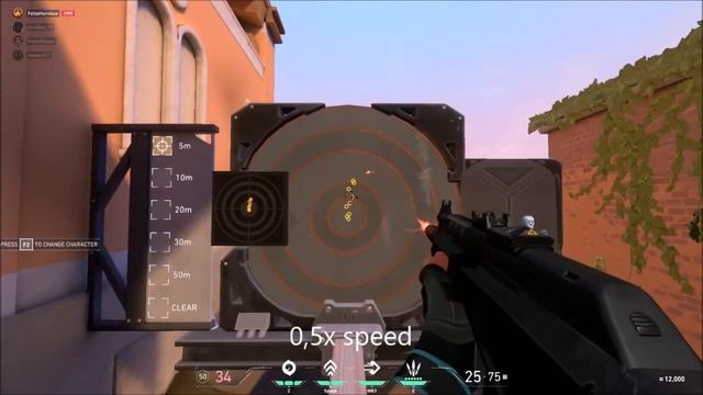 Valorant Vandal spray pattern slow motion смотреть онлайн