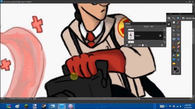 Speedpaint- Pocketgod/TF2 crossover: Klik/Medic смотреть онлайн