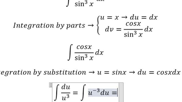 Calculus Help: Integral ∫ (x cosx)/sin^3x dx - Integration by parts - Techniques смотреть онлайн