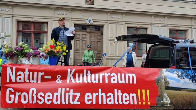 DEMO 6.5.23 In Pirna,  Redner  Der Pirnaer Unternehmer Alf Wild