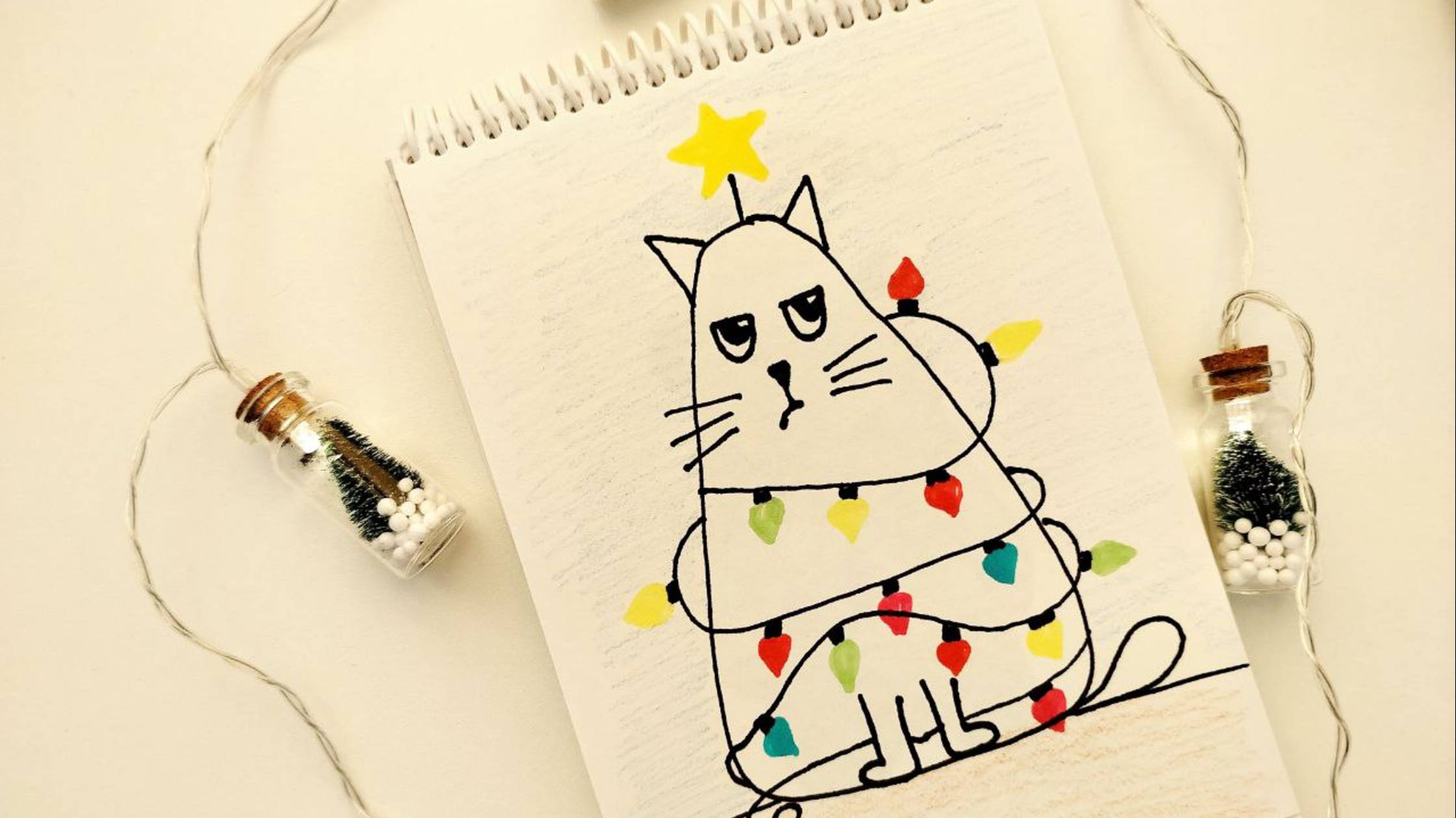 Новогодний смешной рисунок смотреть онлайн