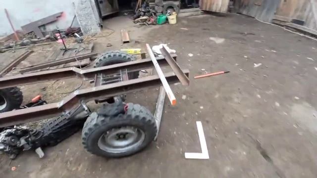 Минитрактор классика 4х4.Рама смотреть онлайн