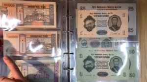 Моя коллекция банкнот Монголии