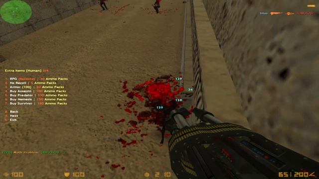 Cs 1.6 OldSchool Zombie Plague Gameplay(M4A1 Warface+M1000xMachinegun+Sawn Off Shotgun Gameplay) смотреть онлайн