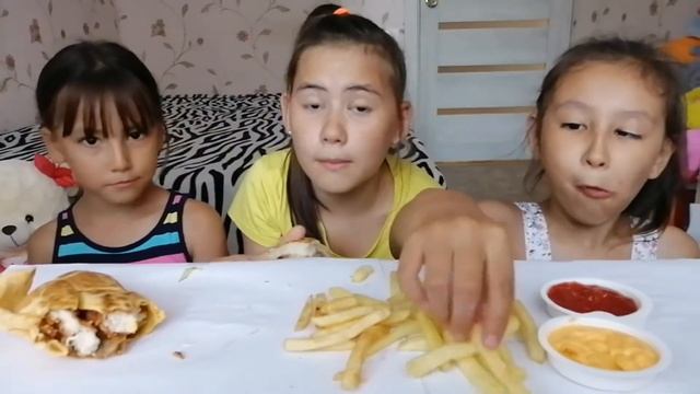 MUKBANG /МУКБАНГ/KFC/КФС/С сестренками