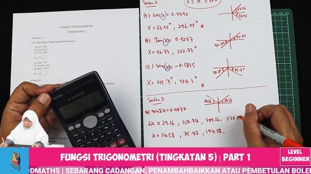 Beginner Level | FUNGSI TRIGONOMETRI | PART 1 | FORM 5 | Additional Mathematics смотреть онлайн
