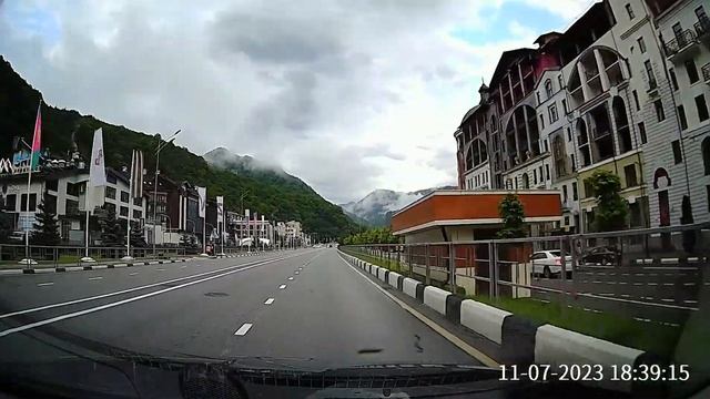 Дорога из Красной Поляны в Роза Хутор смотреть онлайн