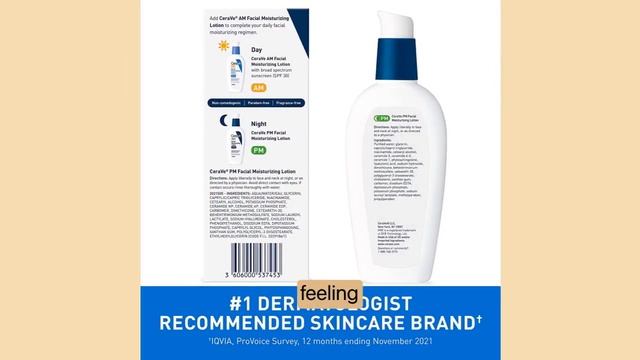 CeraVe PM Facial Moisturizing Lotion | Night Cream with Hyaluronic Acid and Niacinamide | смотреть онлайн