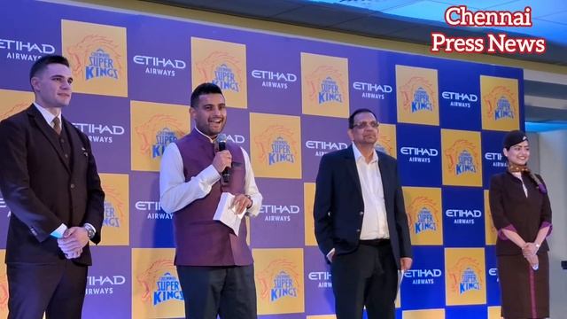 Etihad Airways becomes Official Sponsor of Chennai Super Kings | Jersey Launch смотреть онлайн