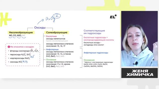 ВСЯ ХИМИЯ ЗА 8 И 9 КЛАСС В ОДНОМ УРОКЕ | ЖЕНЯ ХИМИЧКА EL