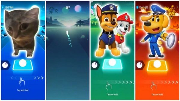 Chipi Chapa Cat 🆚 Sonic Prime 🆚 PAW Patrol 🆚 Sheriff Labrador Who Is Best🎯 in Tiles Hop EDM Ru