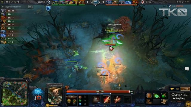 Liquid vs eHug Game 1 - MLG TKO Dota 2 - Capitalist & Sneyking смотреть онлайн