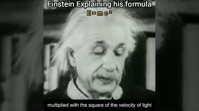 || Einstein Explaining His Own Formula E=mc2. || смотреть онлайн