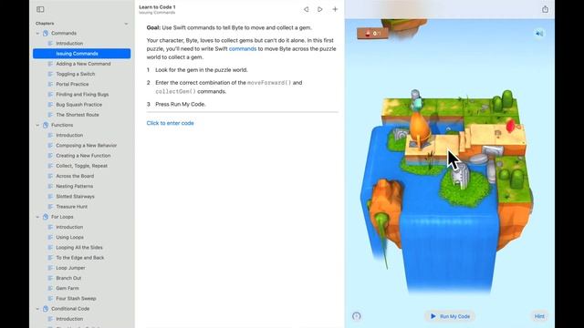 Swift Playground-Learn To Code 1- Issuing Commands смотреть онлайн