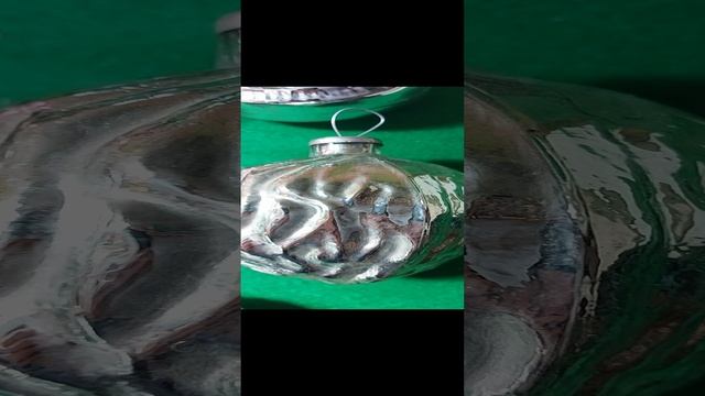 Ёлочные игрушки СССР из толстого стекла