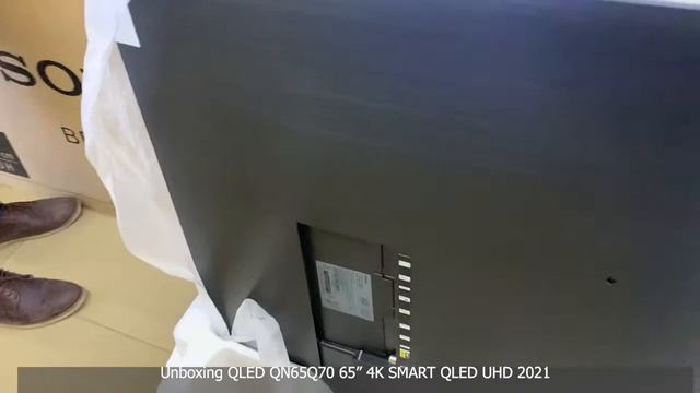 UNBOXING Samsung QN65Q70AAFXZA 65" 4K QLED LED TV QN65Q70A NEW 2021 смотреть онлайн