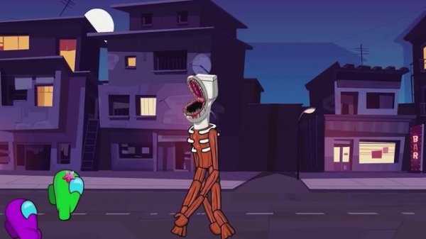 АМОНГС АС ПРОТИВ ТУАЛЕТНОГО МОНСТРА