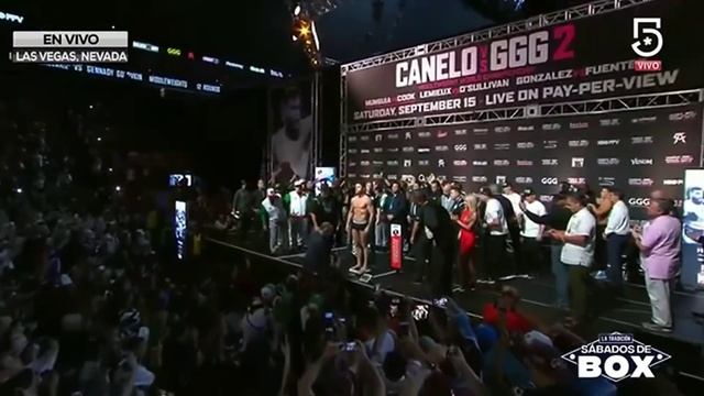 Ceremonia de Pesaje Canelo vs Golovkin 2 смотреть онлайн