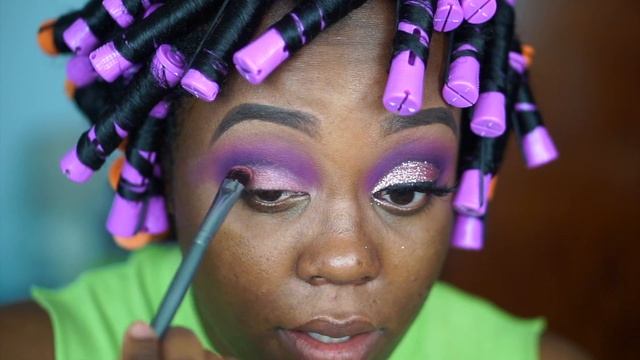 Snapchat Flower Filter Inspired Tutorial| Pink & Purple Glitter Smokey Eye смотреть онлайн