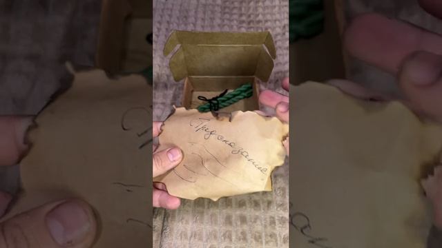 распаковка именной свечи