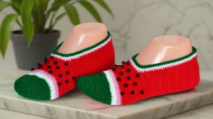 Очень удобные тапочки крючком. Мастер класс и схема