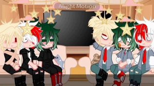 [Реакция ТодоБакуДеку из прошлого на Изуку Мидорию + шипы] (Персонажи ориг. уехали) ~ТодоБакуДеку~