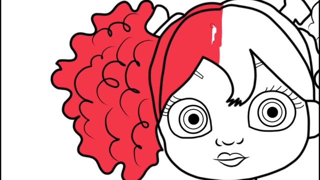How to draw and coloring Poppy - Poppy Playtime смотреть онлайн