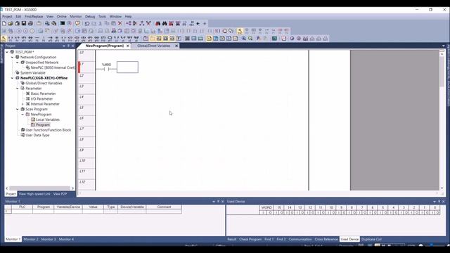EE307 Creating a new XG5000 program with timer and counter functions смотреть онлайн
