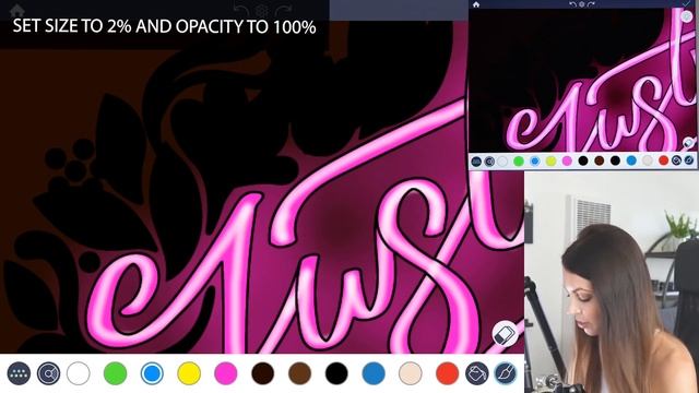 Coloring Tutorial: How To Create A Neon Sign With Color Therapy App