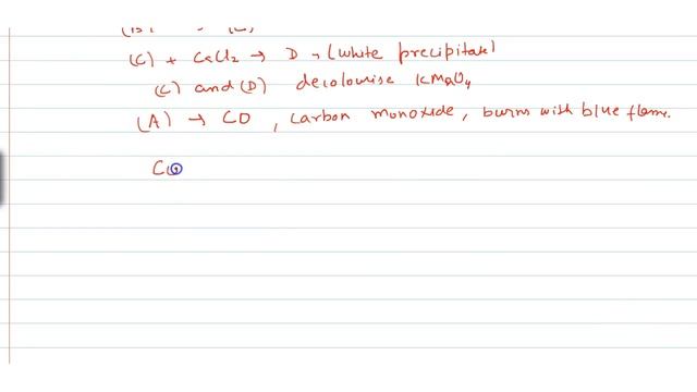 When a colourless gas `(A),` which is poisonous and burns with blue flame, смотреть онлайн