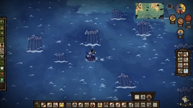 DON'T STARVE SHIPWRECKED🌴 [150 dni CHALLENGE] Wigfrid #9 Skarby смотреть онлайн