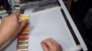 Вышивка крестом. Старт новой работы. Хотел ещё 500 анекдотов но закончилась память дибильника...