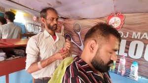 Массаж головы Manoj Master, Массаж ушей, Массаж спины, Расслабление шеи | ASMR | Индия