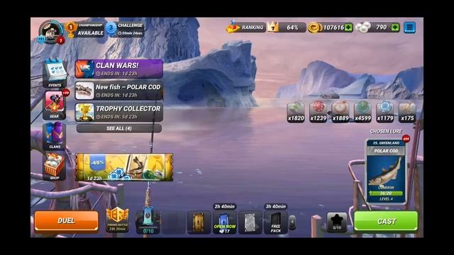 Polar Cod. Catching 11* new fish. Fishing Clash смотреть онлайн
